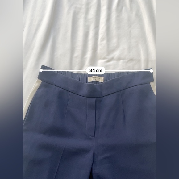 Navy Babaton dress pant with stripe - Picture 4 of 8